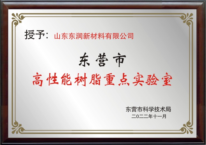 東營(yíng)市高性能樹(shù)脂重點(diǎn)實(shí)驗(yàn)室